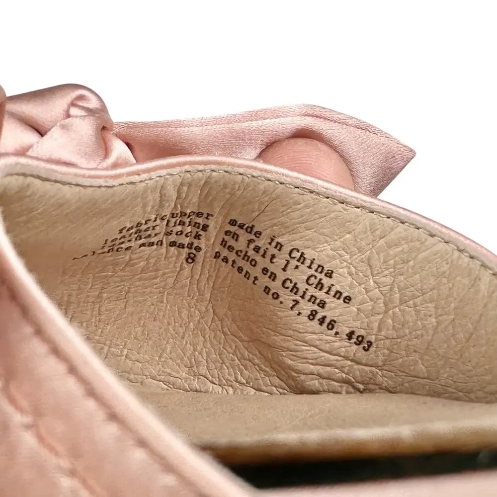 Seychelles | Women | Sheila d’Orsay Blush Pink Romantic Satin Bow Flats | Size 8 - Picture 9 of 16